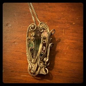 Wire wrap pendant by Alex Litin
